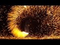 Flaming Wire Wool In 4K Slow Mo - The Slow Mo Guys