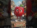 🍎 Apple Benefits 🍎 #KidsLearning #GoodHabits #PunjabiKids #goodhabitsforkids #youtubeshorts