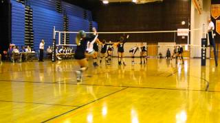 Game film, HHS vs. Herndon. Serve, dig, and back-row attack