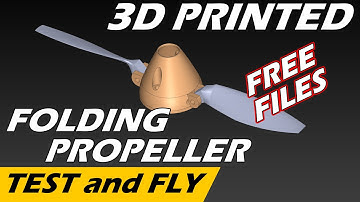 3D Print Folding Propeller - test and fly - custom SoarKraft hub for a Printables design