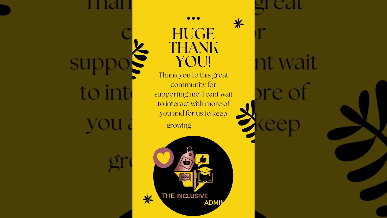 A HUGE Thank You To This Community 