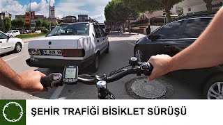 Şehi̇r Trafi̇ği̇ Bi̇si̇klet Sürüşü - Bi̇si̇klet Vlog