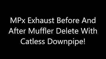 Turbo Cobalt SS MPx Muffler Delete With Catless Downpipe!