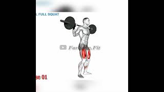 FULL VIDEO 👆👆 barbell full squat
