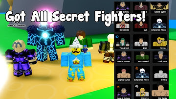 I Got All Secret Fighters In Anime Fighters Simulator Roblox!