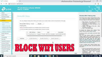 How to Block WiFi Users in TP-Link WiFi Router
