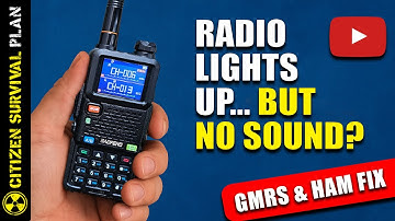 🎙️ Why Your Radio Lights Up But You Can’t Hear Anything (GMRS & Ham Fix)