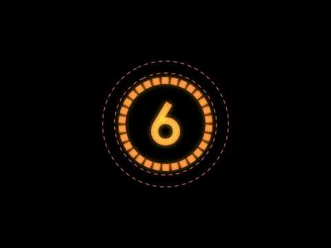 10 sec countdown orange circles timer