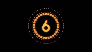 10 sec countdown orange circles timer