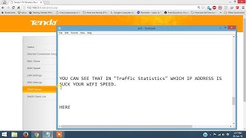 how to limit wifi data speed of other users ( by TENDA Router)