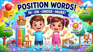 Position Words Song for Kids | In, On, Under, Behind & More! | Prepositions for Preschoolers