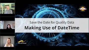 Save the Date for Quality Data: Making Use of DateTime