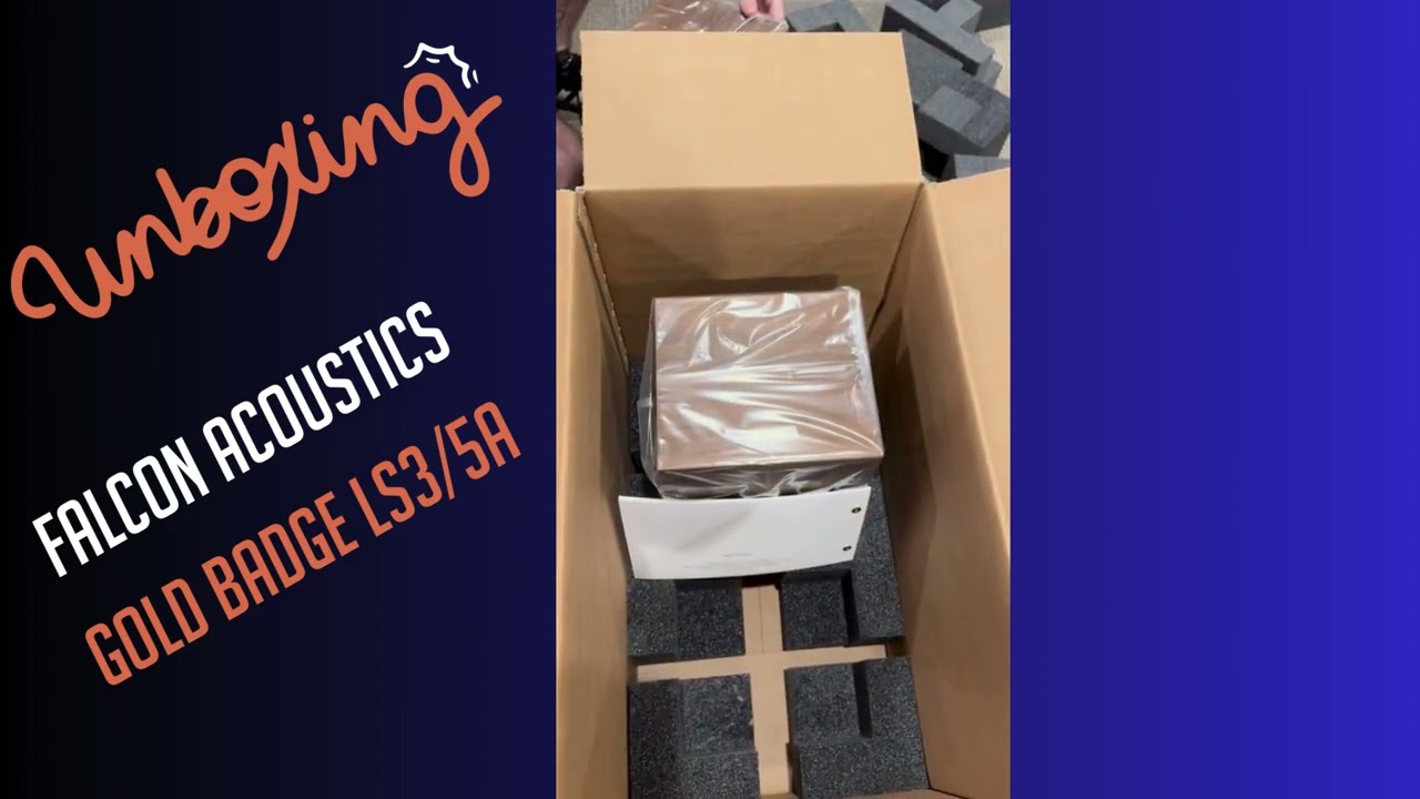 Unboxing our new Falcon Acoustics Gold Badge LS3/5A Loudspeakers 