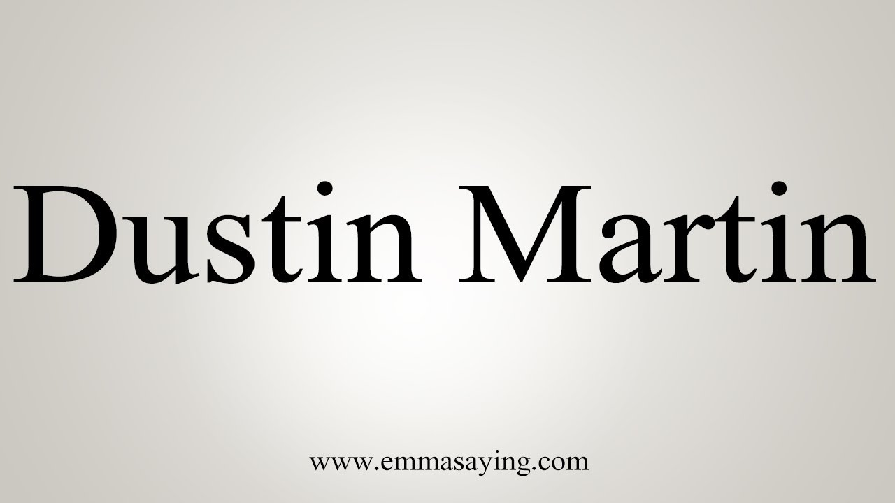 how to say in english jamun How To Pronounce Dustin Martin