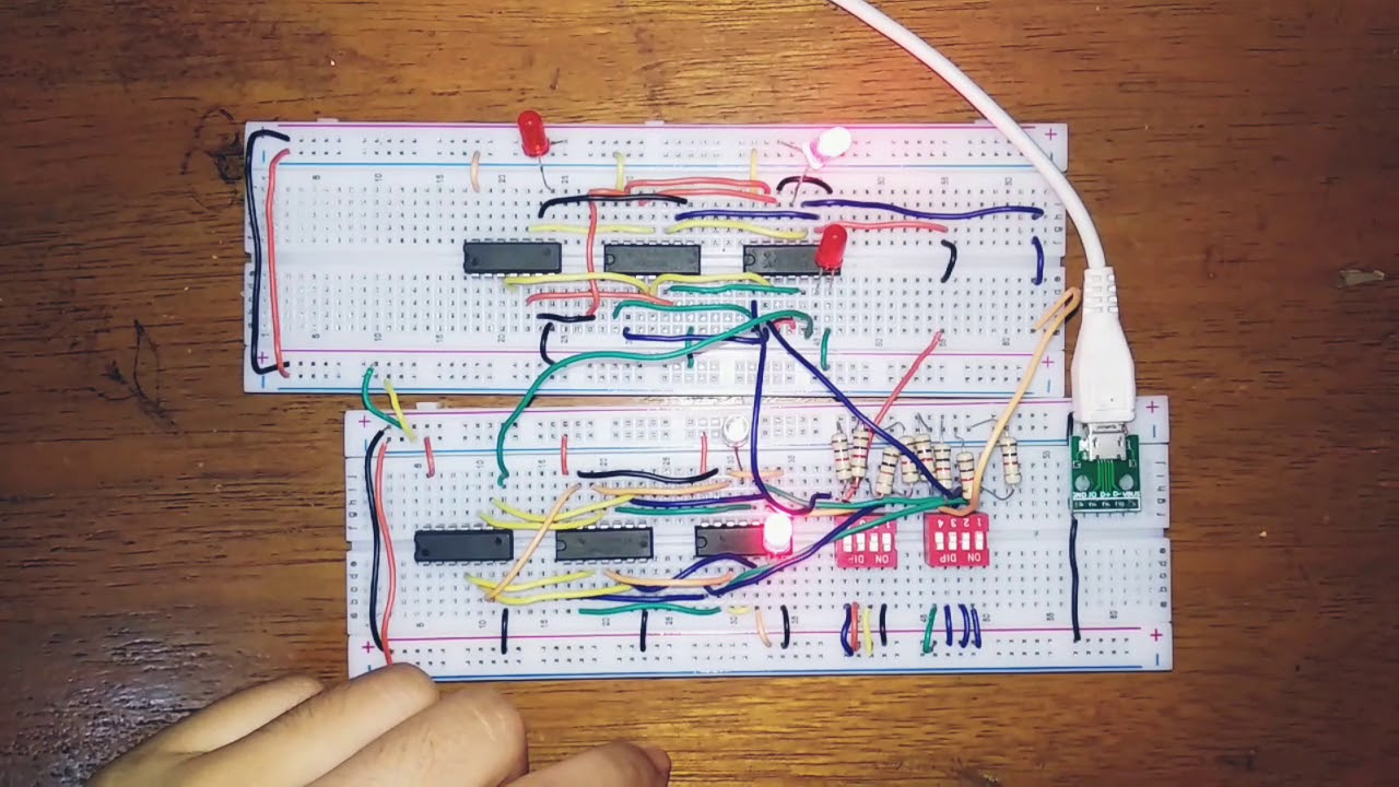 Rangkaian Adder 4 Bit - YouTube