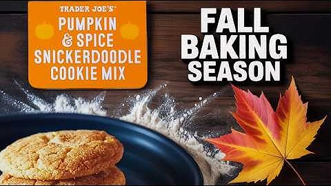 Baking Fall Cookies with Trader Joe
