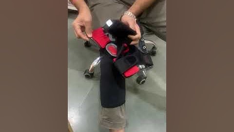 DONJOY OA Reaction knee web brace Lateral correction valgus knee fitting video