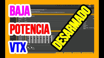 Betaflight - Baja potencia vtx hasta primer armado, vtx low power disarm, transmisor de vieo español