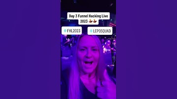 Day 3 Funnel Hacking Live 2023! Lets GOOOOO #FHL2023 #learnandearnprofits #LEPOSQUAD #michellespark