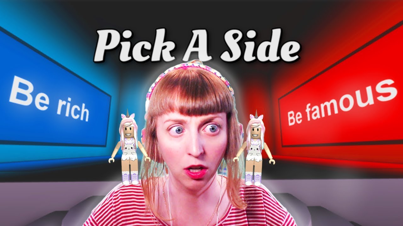 Roblox Pick A Side It S Time To Pick A Side Youtube - roblox pick a side script pastebin