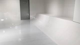 店舗室内床塗装(スケートパーク)