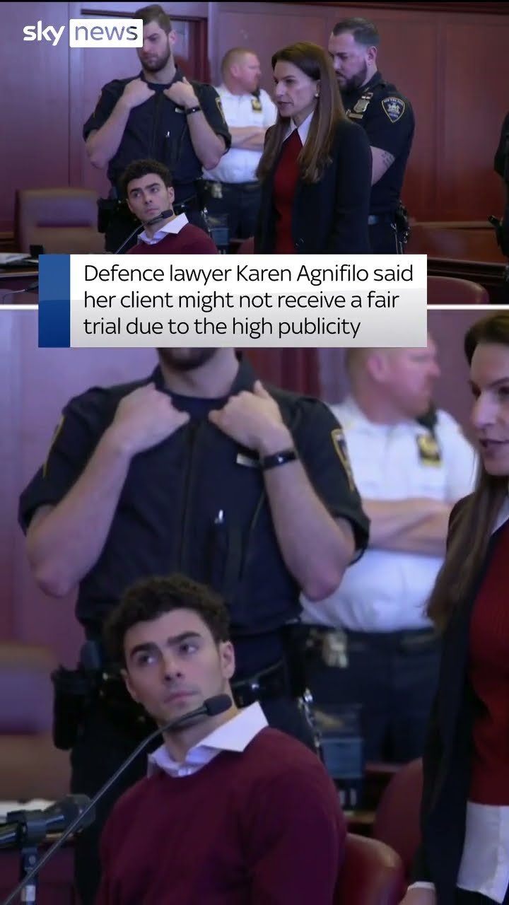 Moment Luigi Mangione pleads not guilty to murder and terror charges