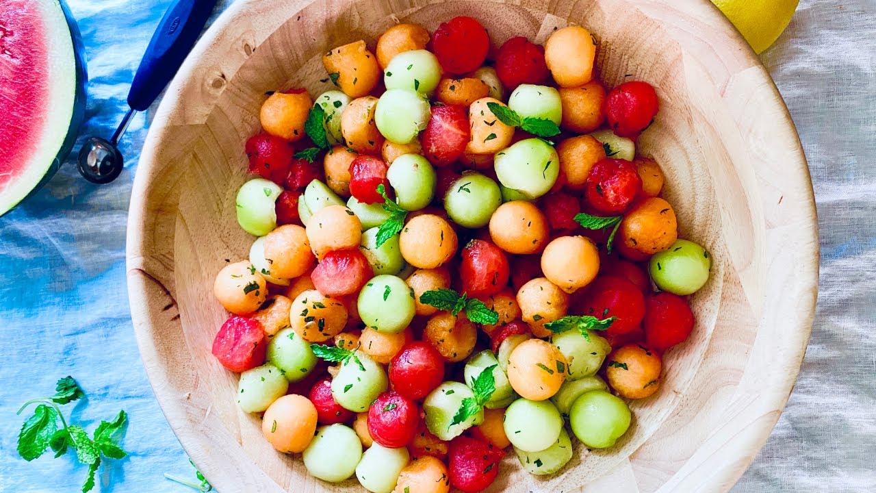 Melon Salad with Citrus Dressing