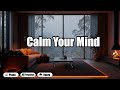 Heavy Rain Sounds for Deep Sleep and Insomnia Relief with Soft Piano and Fireplace