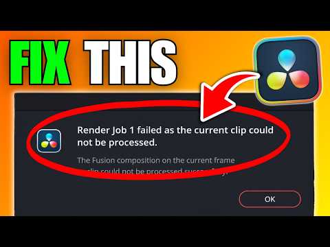 How To Fix Render Error In DaVinci Resolve (Full Guide)