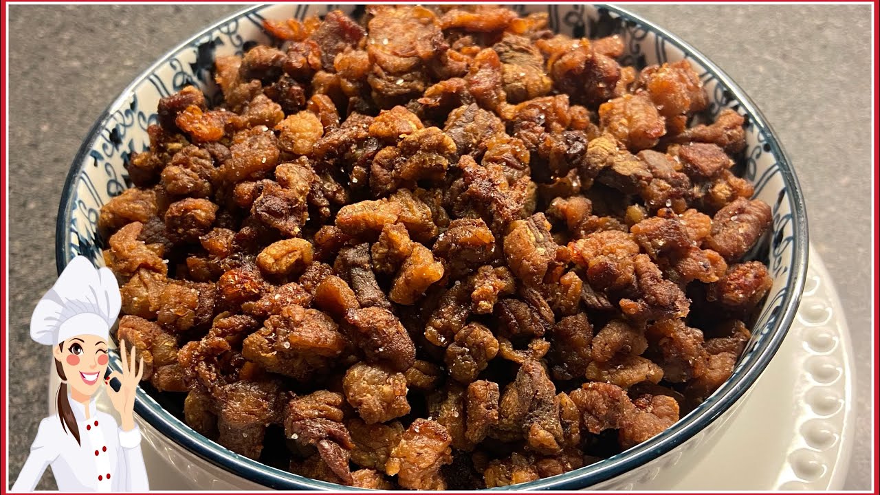 Свиные шкварки для хлеба 🥐🥖