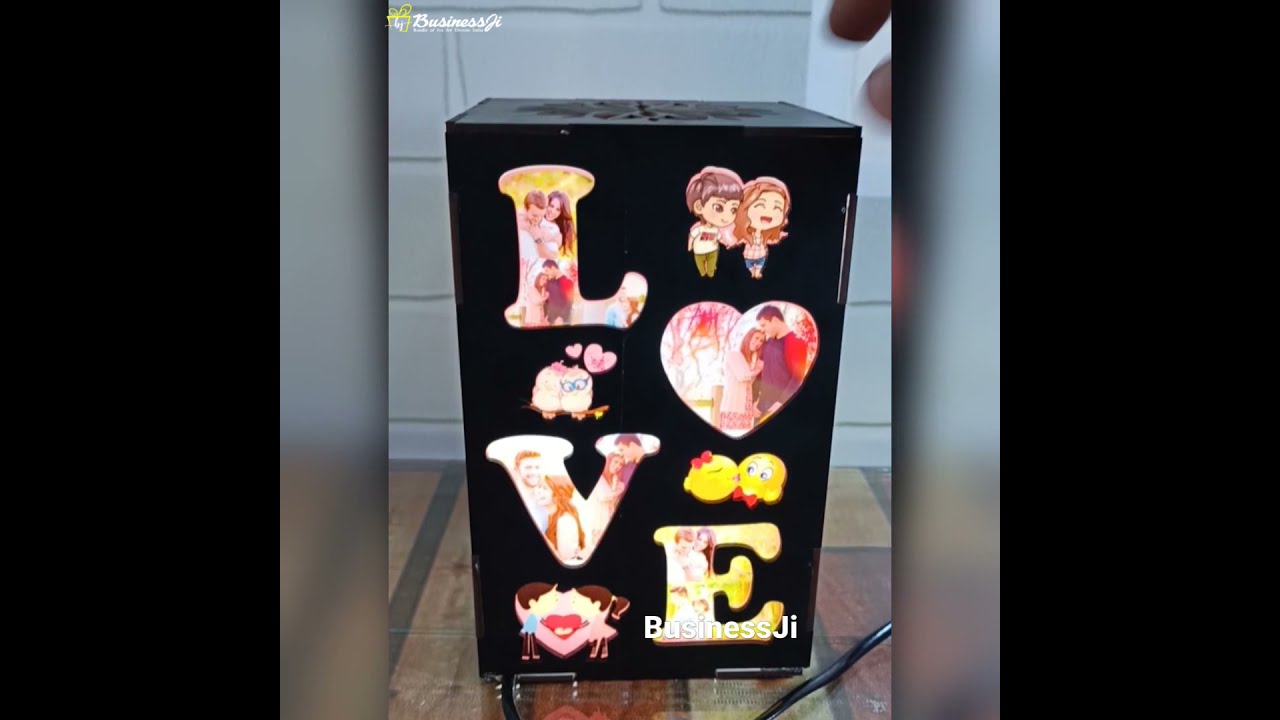 LED Photo Lamp, Wooden Lamp, Night Lamp, BusinessJi 