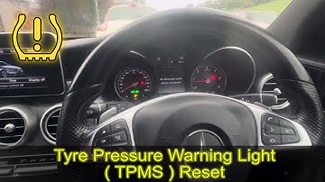 2017 MERCEDES C CLASS tyre pressure warning reset