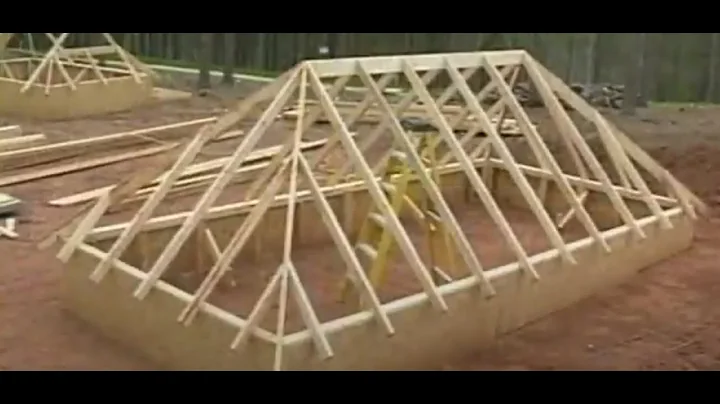 How to frame a hip roof. Full demonstration of lay...