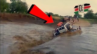 🔥Toyota Land cruiser trying to Cross a flooded River! Not every risk is worth taking!