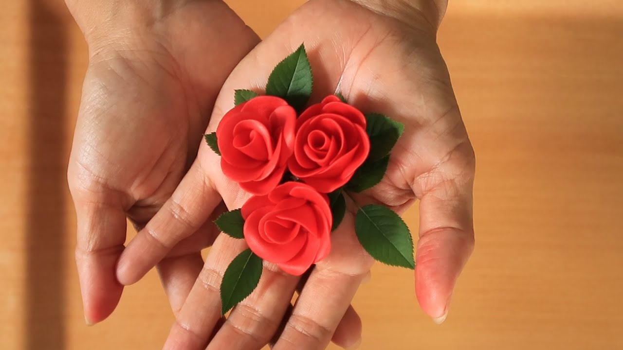 Rose Fondant Icing sugar #1 (สอนปั้นดอกกุหลาบจากน้ำตาลไอซิ่ง )