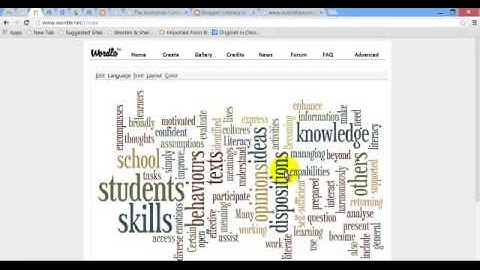 How to Create a Word Cloud using Wordle