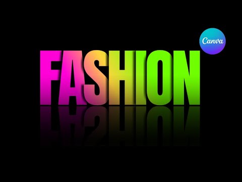 Easy Tutorial: Create an Overlap Gradient Text Effect in Canva with Reflection