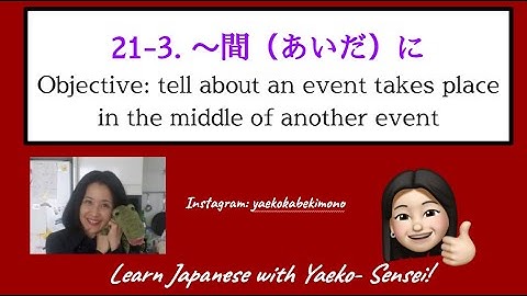 Genki Grammar 21-3: ~aidani