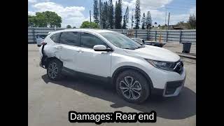 Vin 2Hkrw1H8Xmh410531 - 2021 Honda Cr-V- Exl