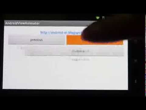 Android code example: ViewAnimator