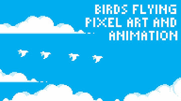 Flying Birds Pixel Art and Animation by PXLFLX