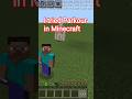 #i tried Parkour in Minecraft #jk Gamerz