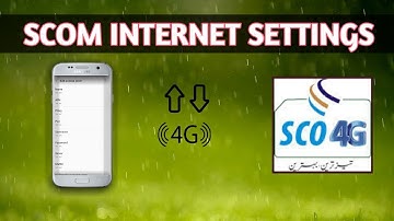 How to setting scom 3g/4g