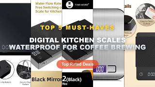 Cheap & Best Digital Kitchen Scales Waterproof For Coffee Brewing Unboxing & Review - Basic 3 Black