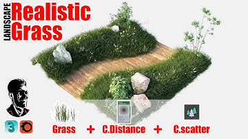 Realistic Grass - Corona Distance + Corona Scatter - 3Ds Max Corona Renderer - Photorealistic Render