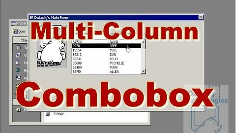 Multi-Column Combobox in Access ~ DataPig
