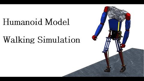 Humanoid Model - Walking Mechanism Animation