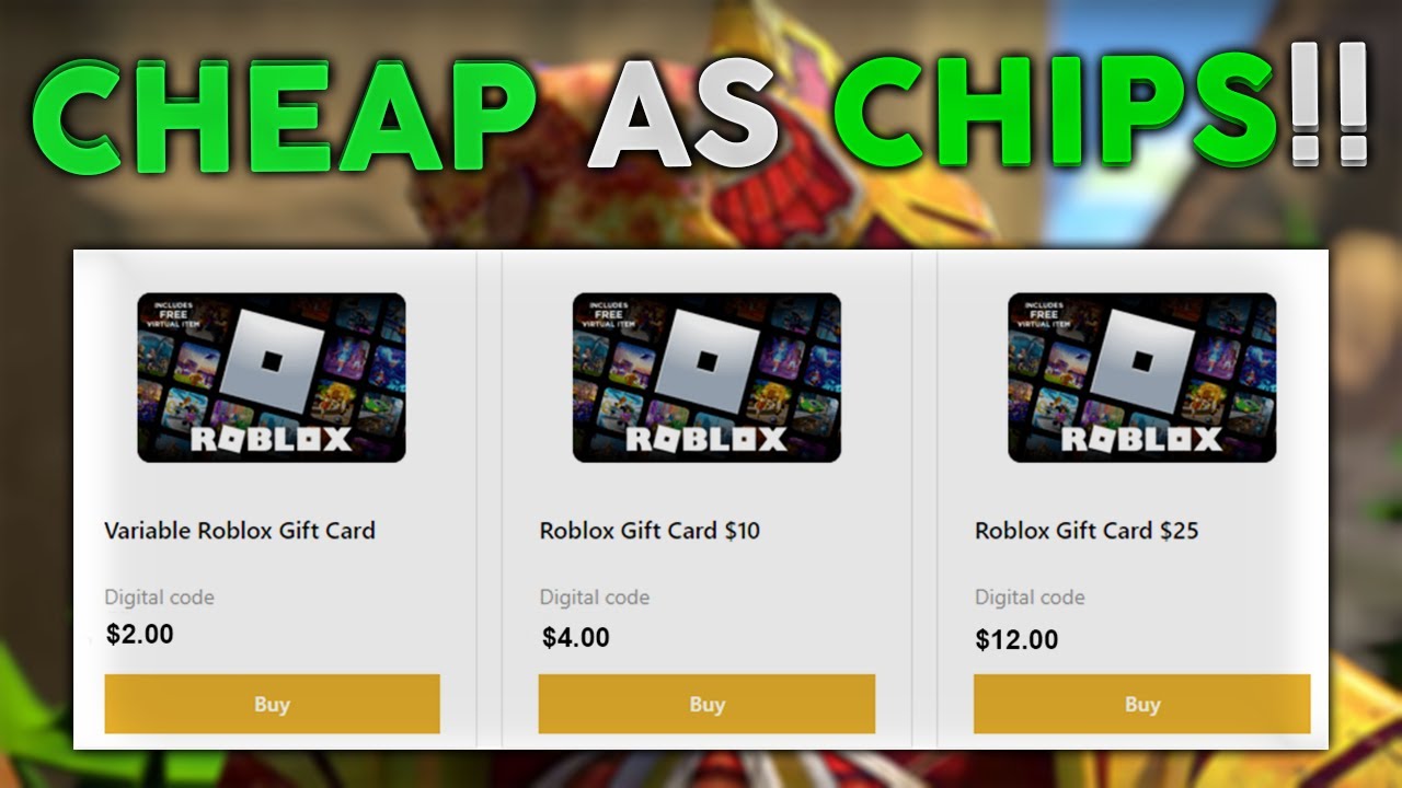 Affordable roblox gift card For Sale