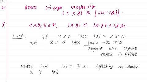 Real Analysis Lecture 4 Part 3: Absolute Value