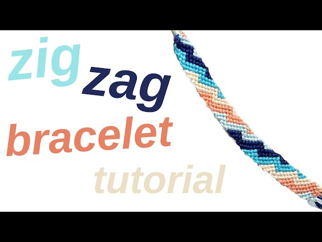 Zig zag pattern~ 12 strings, 8 colors # 3922 | Diy friendship bracelets  patterns, Friendship bracelet patterns, Cute friendship bracelets